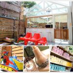 [台中南屯] 碰憇咖啡館~ 沙坑、草皮，還有限量燈泡奶茶!!