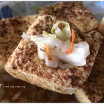 [嘉義新港] 大樹下古早味臭豆腐~ 外酥內嫩，不沾醬最好吃