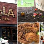 [台中北屯] Nola Kitchen 紐澳良小廚~ 鬆餅炸雞好特別，兒童決明子戲沙區好好玩