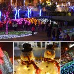 [台中景點] 柳川藍帶水岸 ~水中耶誕樹及絢爛玫瑰花燈海，浪漫滿分